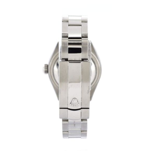 Rolex Oyster Perpetual Datejust Dark Grey Automatic Watch Stainless Steel and Wh - Picture 4 of 5